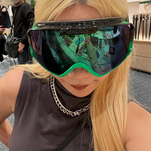 [홍콩명품.LOUIS VUITTON] 루이비통 25SS 로고 스노보드고글 스키고글 (블랙-그린), SG768, JX, 홍콩명품쇼핑몰,무브타임,사이트,쇼핑몰,해외직구,구매대행