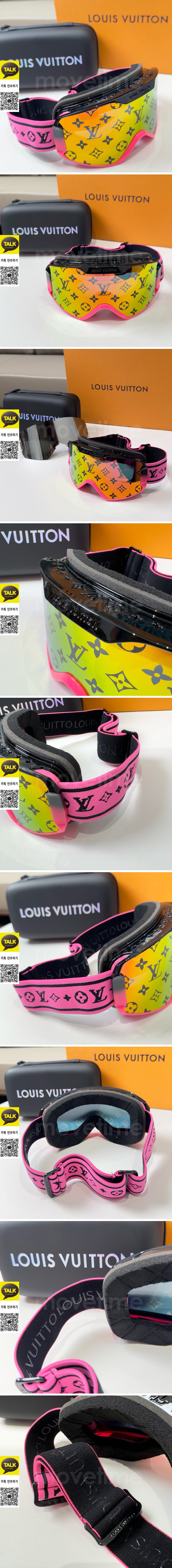 [홍콩명품.LOUIS VUITTON] 루이비통 25SS 로고 스노보드고글 스키고글 (핑크-노랑), SG769, JX, 홍콩명품쇼핑몰,무브타임,사이트,쇼핑몰,해외직구,구매대행