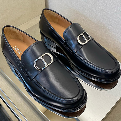 [홍콩명품,Christian Dior] 디올 25SS 로고 레더 가죽 구두 로퍼 (블랙), SE5793, S2, 명품스니커즈,운동화,구두,로퍼,하이탑,신발