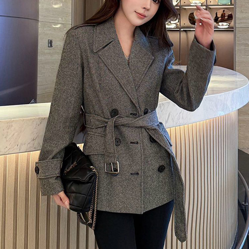 [홍콩명품,Christian Dior] 디올 25SS 로고 여성 울 코트 자켓 (그레이), BM23059, MC, 레플리카의류,미러급사이트