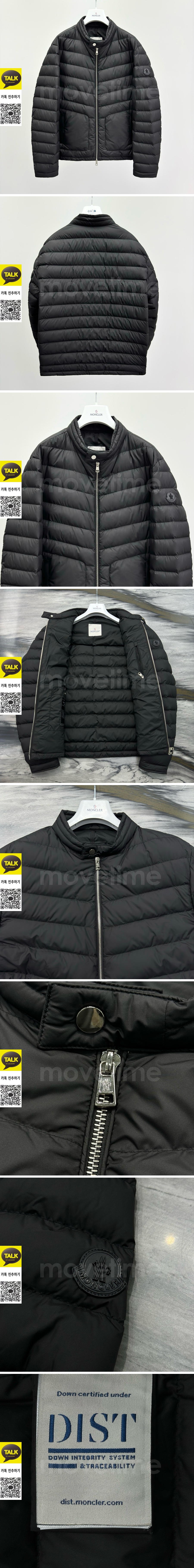 [홍콩명품.MONCLER] 몽클레어 25SS 로고 구스다운 경량 패딩 자켓 (블랙), BM23107, KSM, 레플리카의류,미러급사이트