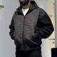 [홍콩명품,Christian Dior] 디올 25SS 로고 퀄팅 솜패딩 레이어드 후드 집업 자켓 (블랙), BM23141, JL, 레플리카의류,미러급사이트