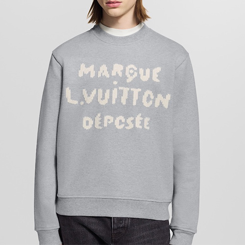 [홍콩명품.LOUIS VUITTON] 루이비통 25SS 로고 엠브로이더드 시그니처 스웨트셔츠 1AIKCO, BM23158, JL, 레플리카의류,미러급사이트