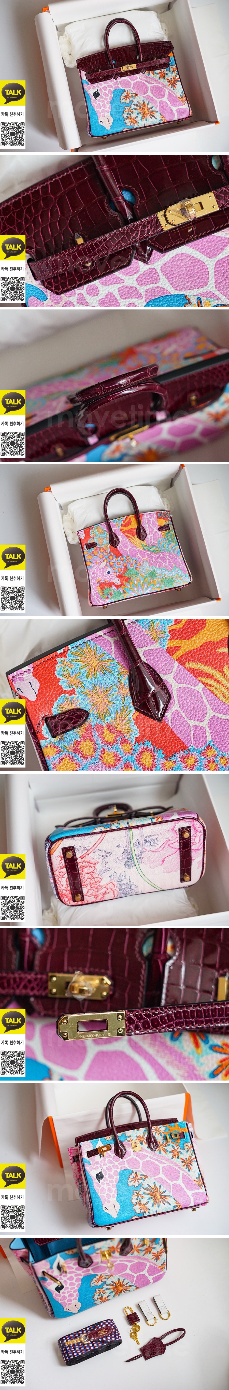 [홍콩명품.Hermes] 에르메스 25SS 로고 Birkin 25 악어가죽 토트백 핸드백 (와인-금장), BGM5283, 홍콩명품가방,명품쇼핑몰,크로스백,핸드백,구매대행