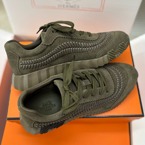 [홍콩명품.Hermes] 에르메스 25SS 로고 바운싱 스니커즈 운동화 (카키), SE5819, 명품스니커즈,운동화,구두,로퍼,하이탑,신발
