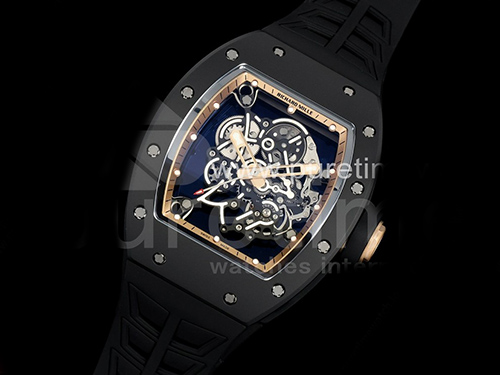 [홍콩명품시계.RICHARD MILLE] 리차드밀레 RM055 블랙 세라믹 스켈레톤 다이얼 블랙 스트랩