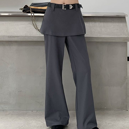 [홍콩명품,PRADA] 프라다 25SS 삼각로고 여성 2톤 스판 팬츠 바지 (2컬러), BM23268, PG, 레플리카의류,미러급사이트