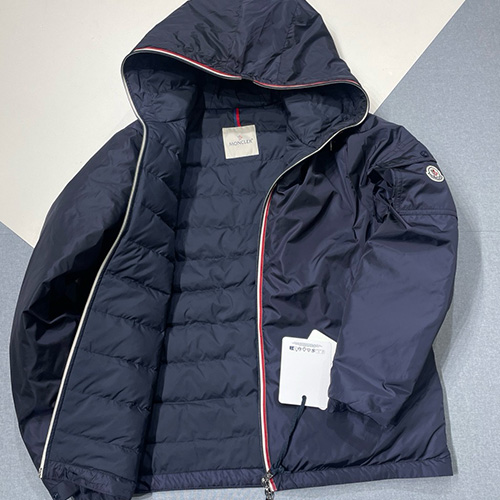 [홍콩명품.MONCLER] 몽클레어 25SS 로고 Evettes 다운 패딩 후드 바람막이 자켓 (네이비), BM23393, JL, 레플리카의류,미러급사이트