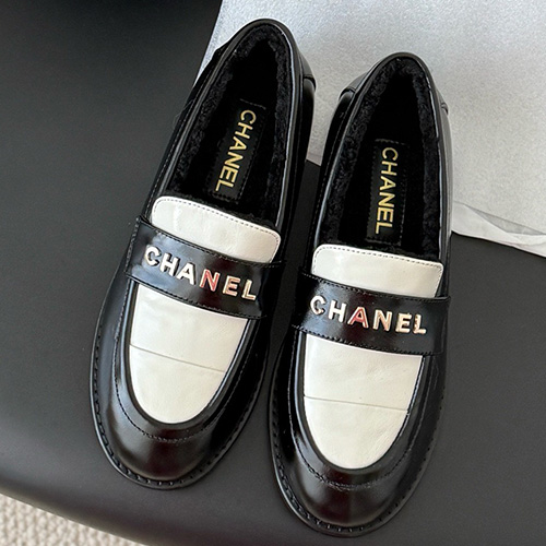 [홍콩명품.CHANEL] 샤넬 25SS 로고 여성 레더 가죽 구두 로퍼 (2컬러), SE5837, GHS, 명품스니커즈,운동화,구두,로퍼,하이탑,신발