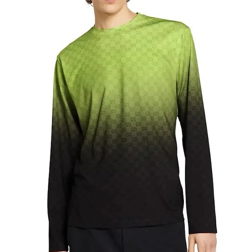 [홍콩명품.Gucci] 구찌 25SS 로고 GG수프림 그라데이션 긴팔 티셔츠 (2컬러), BM23426, KB, 레플리카의류,미러급사이트