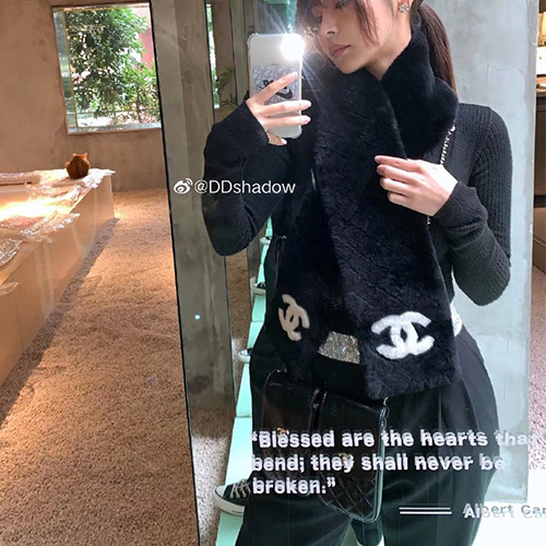 [홍콩명품.CHANEL] 샤넬 25SS 로고 퍼 스카프 머플러 (3컬러), ET3205, 홍콩명품의류,구매대행,온라인명품