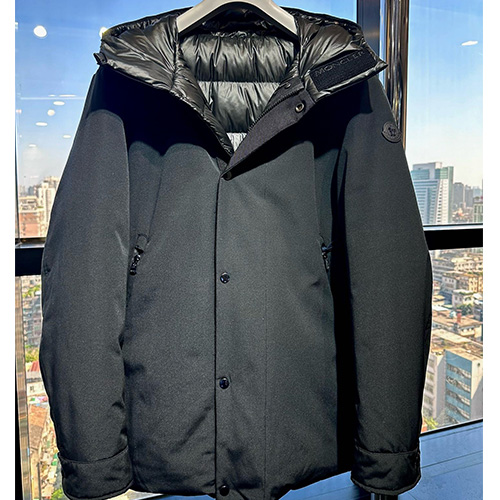 [홍콩명품.MONCLER] 몽클레어 25SS 로고 구스다운 패딩 리버서블 후드 파카 자켓 (블랙), BM23693, KK, 레플리카의류,미러급사이트