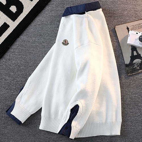 [홍콩명품.MONCLER] 몽클레어 25SS 로고 카라 니트 스웨터 (2컬러), BM23745, KSM, 레플리카의류,미러급사이트