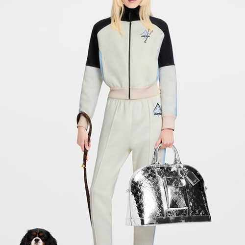 [홍콩명품.LOUIS VUITTON] 루이비통 25SS 로고 여성 트레이닝 집업 자켓 + 조거 팬츠 바지 상하의 세트 (화이트), BM23885, MC, 레플리카의류,미러급사이트