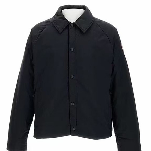 [홍콩명품.CANADA GOOSE] 캐나다구스 25SS 로고 카라 다운 패딩 자켓 (블랙), BM23993, X2, 레플리카의류,미러급사이트