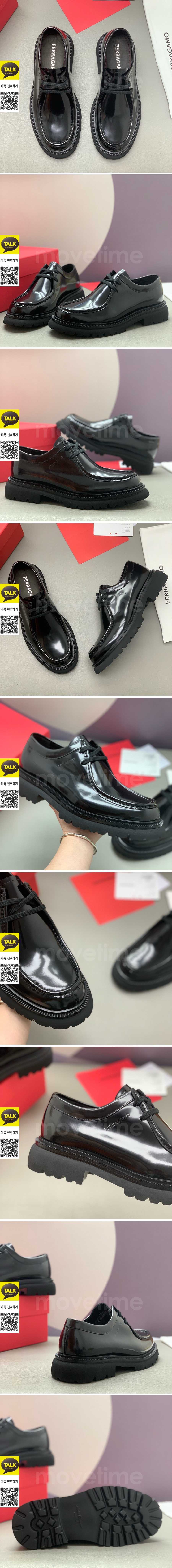 [홍콩명품.FERRAGAMO] 페레가모 25SS 로고 레더 가죽 워커 구두 (블랙), SE5920, PMD, 명품스니커즈,운동화,구두,로퍼,하이탑,신발