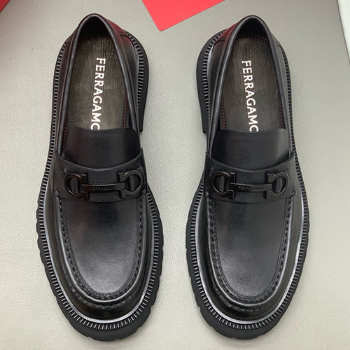 [홍콩명품.FERRAGAMO] 페레가모 25SS 로고 간치니 레더 가죽 워커 구두 (블랙), SE5922, PMD, 명품스니커즈,운동화,구두,로퍼,하이탑,신발