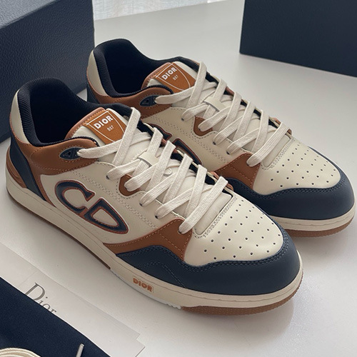 [홍콩명품,Christian Dior] 디올 25SS 로고 남여 B57 스니커즈 운동화 (네이비-브라운-아이보리), SE5941, S3, 명품스니커즈,운동화,구두,로퍼,하이탑,신발
