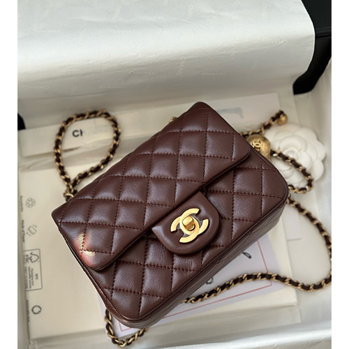 [홍콩명품.CHANEL] 샤넬 25SS 로고 퀄팅 레더 가죽 크로스백 (브라운-금장), BGM5477, YF, 홍콩명품가방,명품쇼핑몰,크로스백,핸드백,구매대행