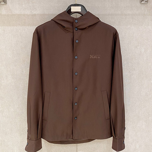 [홍콩명품, KITON] 키톤 26SS 로고 후드 셔츠 자켓 (브라운), BM24375, 레플리카의류,미러급사이트