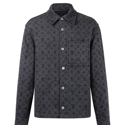 [홍콩명품.LOUIS VUITTON] 루이비통 26SS 로고 모노그램 카라 자켓 1AIWGN (그레이), BM24444, KK, 레플리카의류,미러급사이트