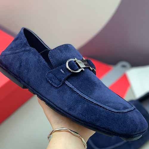 [홍콩명품.FERRAGAMO] 페레가모 26SS 로고 간치니 레더 가죽 구두 로퍼 (블루), SE6061, PMD, 명품스니커즈,운동화,구두,로퍼,하이탑,신발