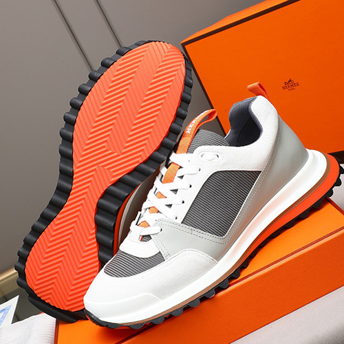 [홍콩명품.Hermes] 에르메스 26SS 로고 Bouncing 스니커즈 운동화 (화이트-그레이), SE6086, GHS, 명품스니커즈,운동화,구두,로퍼,하이탑,신발