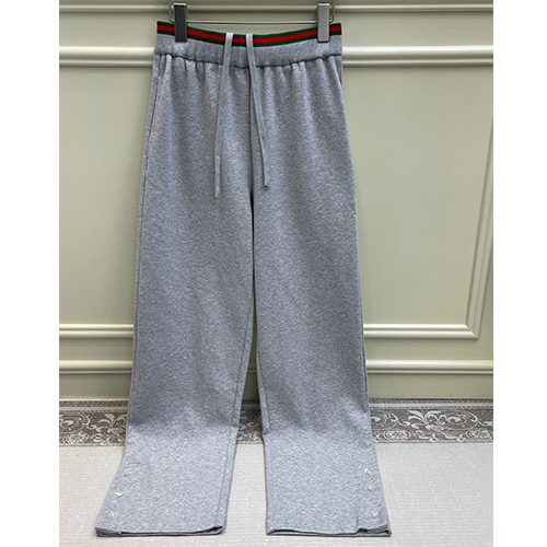 [홍콩명품.Gucci] 구찌 26SS 로고 여성 오버핏 조거 팬츠 바지 (그레이), BM24540, MC, 레플리카의류,미러급사이트