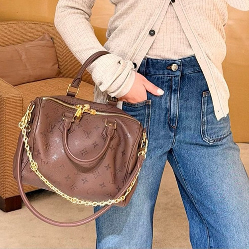 [홍콩명품.LOUIS VUITTON] 루이비통 26SS 로고 모노그램 스피디 반들리에 25 M26690 (브라운), BGM5636, BDA, 홍콩명품가방,명품쇼핑몰,크로스백,핸드백,구매대행