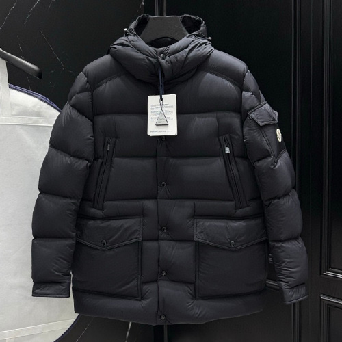 [홍콩명품.MONCLER] 몽클레어 26SS 로고 후드 구스다운 패딩 자켓 (블랙), BM24607, KSM, 레플리카의류,미러급사이트