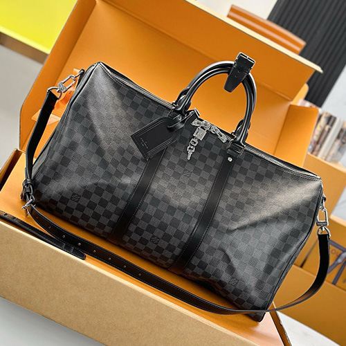 [홍콩명품.LOUIS VUITTON] 루이비통 26SS 로고 다미에 키폴 50 반둘리에 크로스백 캐리어 여행가방 N41418 (블랙), BGM5664, BDA, 홍콩명품가방,명품쇼핑몰,크로스백,핸드백,구매대행