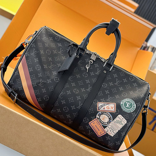 [홍콩명품.LOUIS VUITTON] 루이비통 26SS 로고 모노그램 삭 키폴 45 몬 반둘리에 크로스백 캐리어 여행가방 P01949 (블랙), BGM5666, BDA, 홍콩명품가방,명품쇼핑몰,크로스백,핸드백,구매대행