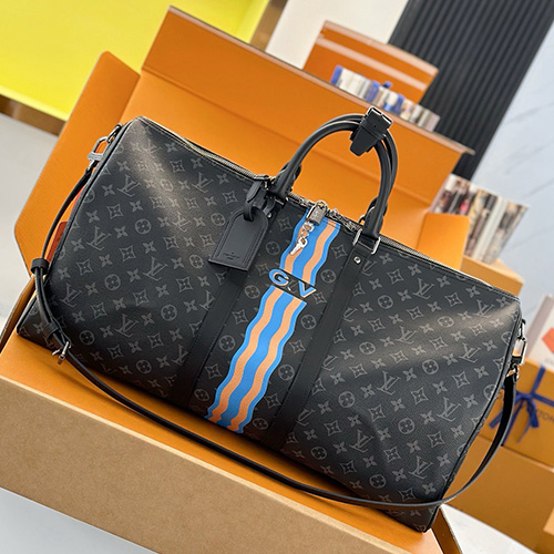 [홍콩명품.LOUIS VUITTON] 루이비통 26SS 로고 모노그램 삭 키폴 55 몬 반둘리에 크로스백 캐리어 여행가방 P01951 (블랙), BGM5668, BDA, 홍콩명품가방,명품쇼핑몰,크로스백,핸드백,구매대행