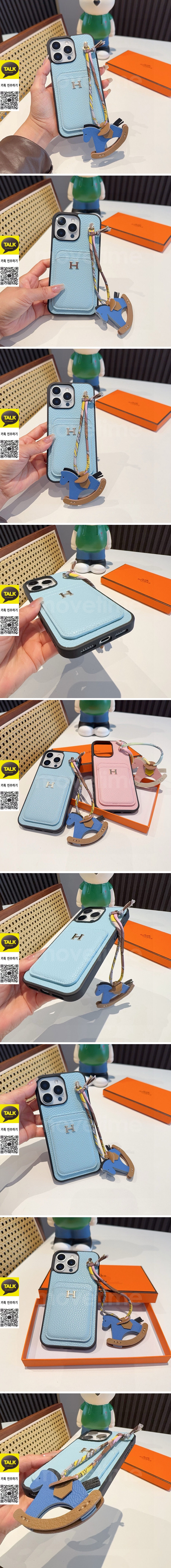 [홍콩명품.Hermes] 에르메스 26SS 로고 아이폰 레더 가죽 핸드폰 케이스 월렛 커버 (2컬러), ET3310, NNT, 홍콩명품의류,구매대행,온라인명품