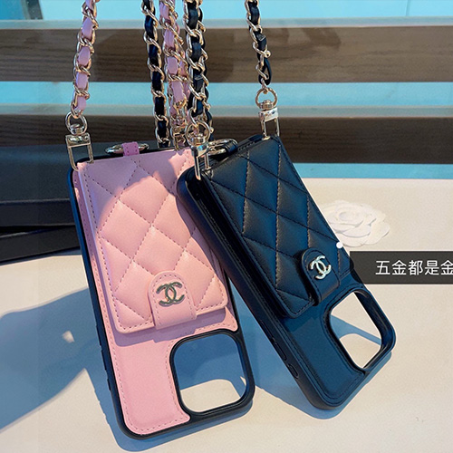 [홍콩명품.CHANEL] 샤넬 26SS 로고 아이폰 레더 가죽 핸드폰 케이스 월렛 커버 (2컬러), ET3316, NNT, 홍콩명품의류,구매대행,온라인명품