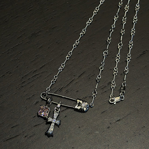 [홍콩명품.Chrome Hearts] 크롬하츠 26SS 로고 다이아 장식 목걸이, ET3362, NNT, 명품레플리카 모자 캡 남자여자