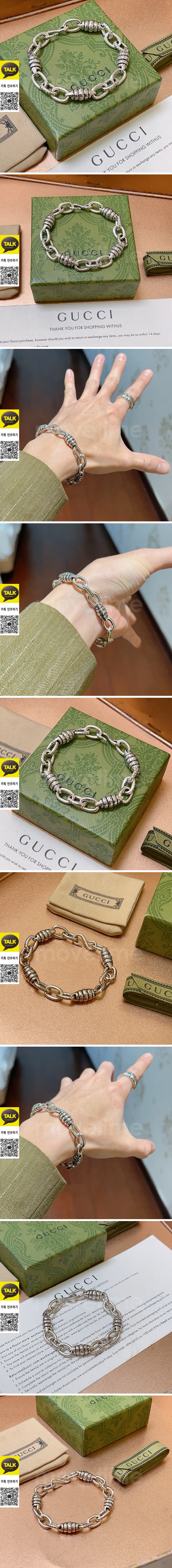 [홍콩명품.Gucci] 구찌 26SS 로고 실버 팔찌, ET3388, NNT, 명품레플리카 모자 캡 남자여자