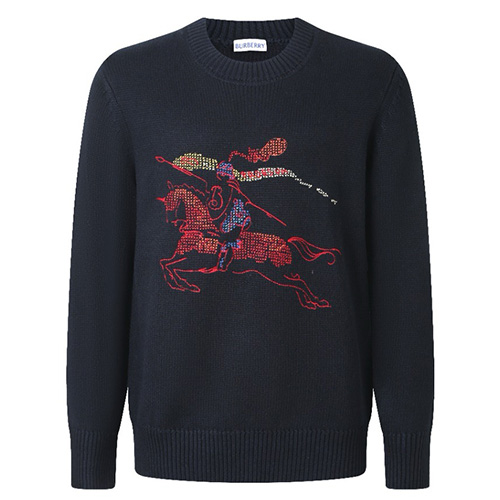 [홍콩명품.Burberry] 버버리 26SS 로고 니트 스웨터 (블랙), BM24622, KK, 레플리카의류,미러급사이트