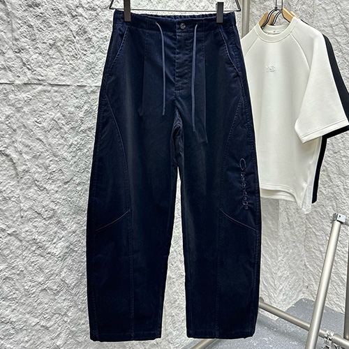 [홍콩명품.BALENCIAGA] 발렌시아가 26SS 로고 오버핏 데님 조거 팬츠 바지 (네이비), BM24676, 레플리카의류,미러급사이트