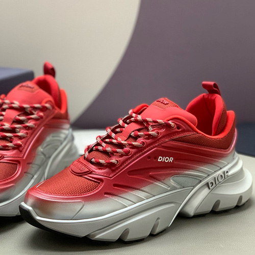 [홍콩명품,Christian Dior] 디올 26SS 로고 B44 스니커즈 운동화 (레드-실버), SE6106, PMD, 명품스니커즈,운동화,구두,로퍼,하이탑,신발