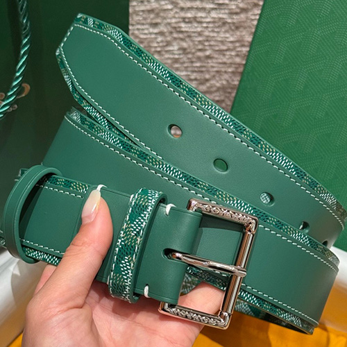 [홍콩명품,GOYARD] 고야드 26SS 로고 FLORIDA 그린 레더 가죽 벨트 (4컬러), 4.0cm, BT1519, X1, 명품레플리카,인터넷쇼핑몰,남자명품,해외직구