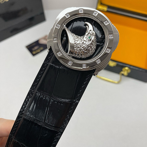 [홍콩명품,STEFANO RICCI] 스테파노리치 26SS 로고 레더 악어가죽 벨트 (2컬러), 3.8cm, BT1554, X1, 명품레플리카,인터넷쇼핑몰,남자명품,해외직구