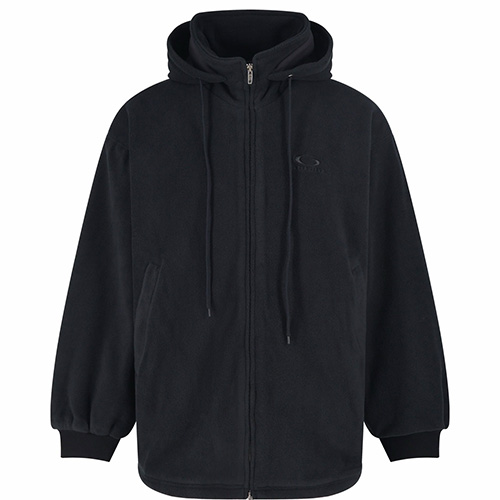 [홍콩명품.BALENCIAGA] 발렌시아가 26SS 로고 자수 플리스 후드 바람막이 자켓 (블랙), BM24731, JL, 레플리카의류,미러급사이트