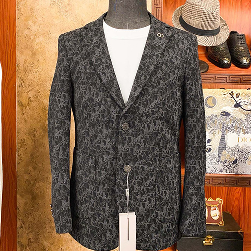 [홍콩명품,Christian Dior] 디올 26SS 로고 오블리크 울 정장 수트 자켓 (블랙), BM24759, S1F, 레플리카의류,미러급사이트