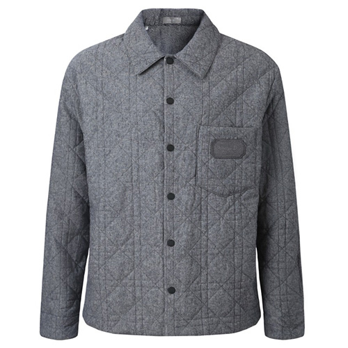 [홍콩명품,Christian Dior] 디올 26SS 로고 솜패딩 퀄팅 셔츠 자켓 (그레이), BM24822, KK, 레플리카의류,미러급사이트