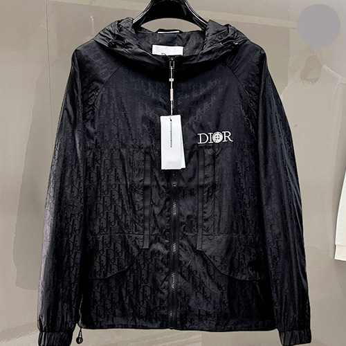 [홍콩명품,Christian Dior] 디올 26SS 로고 오블리크 후드 바람막이 자켓 (블랙), BM24882, KSM, 레플리카의류,미러급사이트