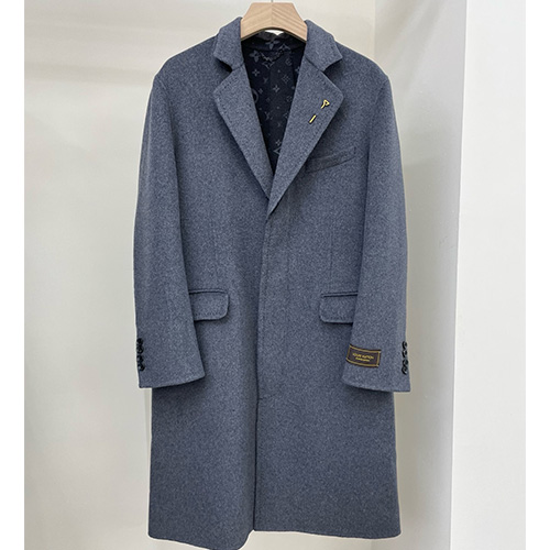[가격문의][홍콩명품.LOUIS VUITTON] 루이비통 26SS 로고 모노그램 울 캐시미어 코트 자켓 (그레이), BM24905, TOM, 레플리카의류,미러급사이트