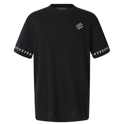 [가격문의][홍콩명품.LOUIS VUITTON] 루이비통 26SS 로고 니트 반팔 티셔츠 (2컬러), BM24908, KK, 레플리카의류,미러급사이트