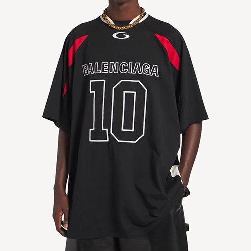 [가격문의][홍콩명품.BALENCIAGA] 발렌시아가 26SS 로고 NBA 콜라보 반팔 티셔츠 (블랙), BM24922, KK, 레플리카의류,미러급사이트