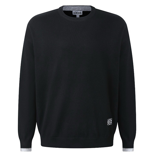 [가격문의][홍콩명품.LOEWE] 로에베 26SS 로고 캐시미어 니트 스웨터 (블랙), BM24934, JL, 레플리카의류,미러급사이트
